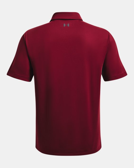 Men's UA Tee To Green Collegiate Sideline Polo, Red, pdpMainDesktop image number 4